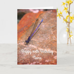 Damselfly Dragonfly Personalisierte Geburtstagskar Karte
