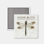 Damselfly Fossil, Fossil Butte NM, Wyoming Magnet (Vorderseite/Rückseite)