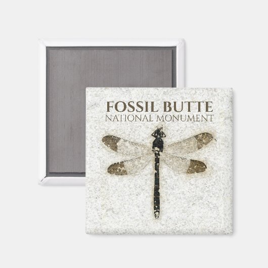 Damselfly Fossil, Fossil Butte NM, Wyoming Magnet (Vorderseite/Rückseite)