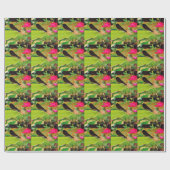 Damselfly und Rose Geschenkpapier (Flach)