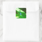 Damselly Quadratischer Aufkleber (Tasche)