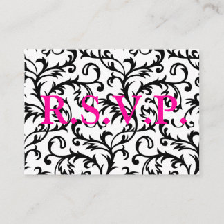 Damsk R.S.V.P. Begleitkarte