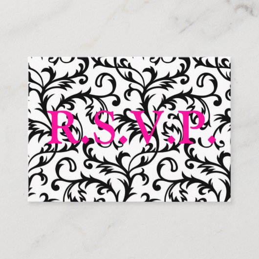 Damsk R.S.V.P. Begleitkarte (Vorderseite)