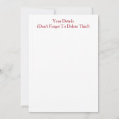 DAMTRAG EINLADUNG (Rückseite)