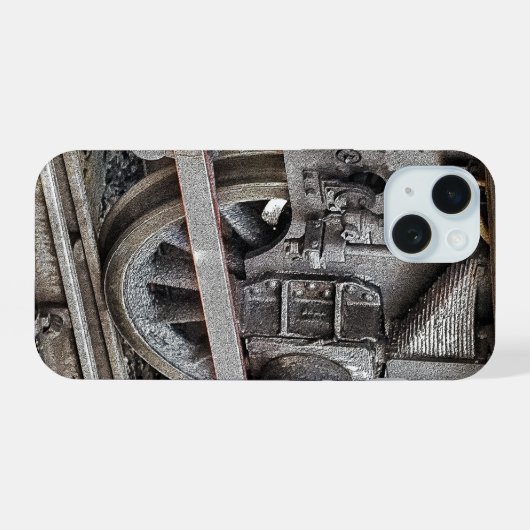 DAMTRAIN-RÄDER iPhone 15 HÜLLE (Rückseite (Horizontal))