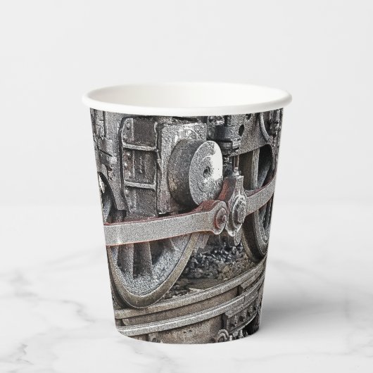 DAMTRAIN-RÄDER PAPPBECHER (Rückseite)