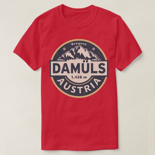 Damuls Österreich T-Shirt (Design vorne)