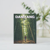 Damyang Bamboo Forest Südkorea Postkarte (Stehend Vorderseite)