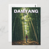 Damyang Bamboo Forest Südkorea Postkarte (Vorne/Hinten)