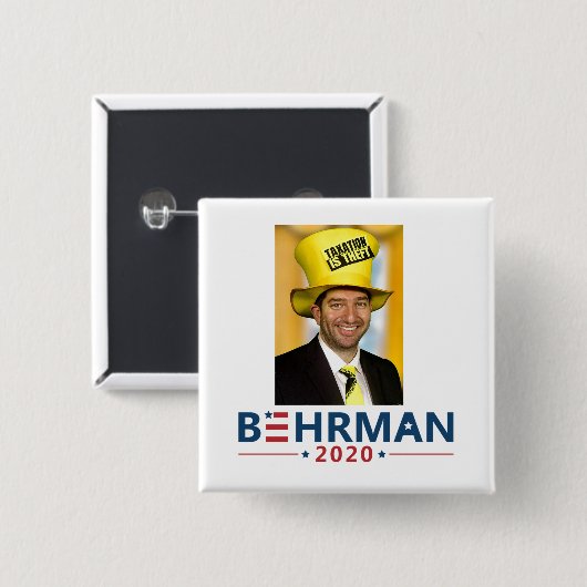 Dan Behrman für Präsident 2020 Button (Vorne & Hinten)