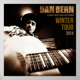 Dan Bern Winter Tour 2024 Poster
