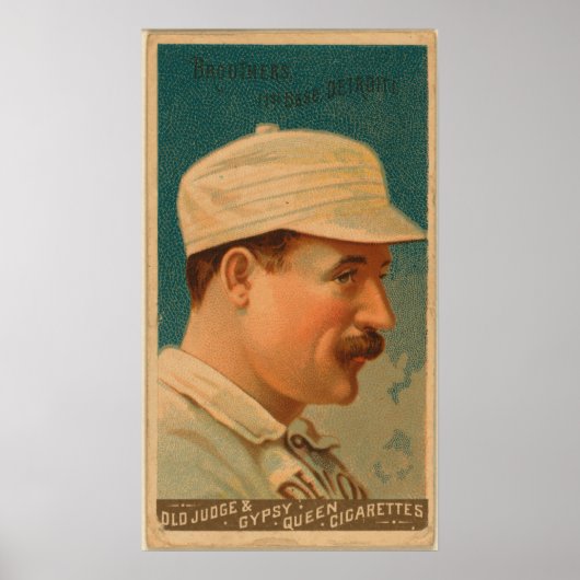 Dan Brouthers, Detroit Wolverines Poster (Vorne)