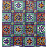 Dan-cheong. Koreanischer Traditioneller Tempel art Duschvorhang (Vorderseite)