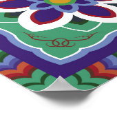 Dan-cheong. Koreanischer Traditioneller Tempel art Poster (Ecke)