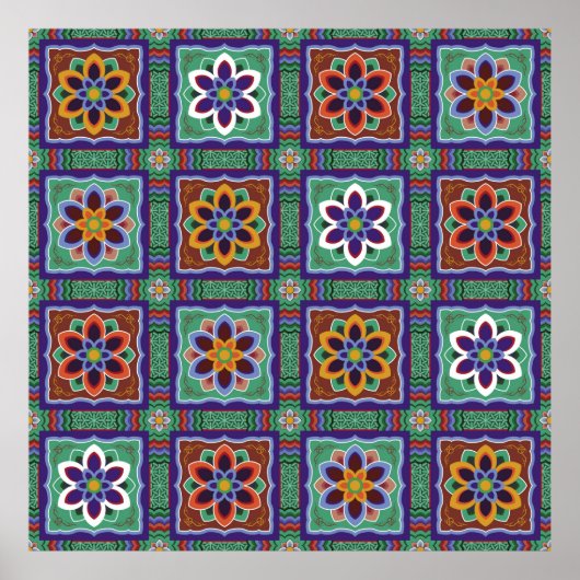 Dan-cheong. Koreanischer Traditioneller Tempel art Poster (Vorne)