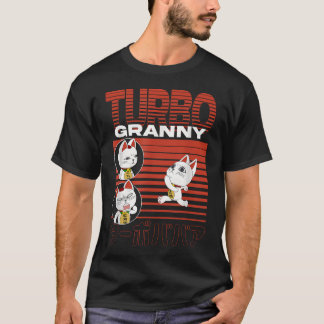 Dan Da Dan Running Turbo Oma Katzen Collage T-Shirt
