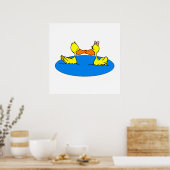 Dan & Din Duck Poster (Küche)