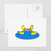 Dan & Din Duck Postkarte (Vorne/Hinten)
