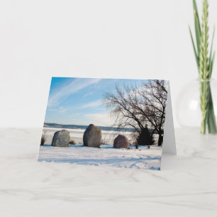 Dan-Fogelberg-Gedenkstätte in Winter Card Karte