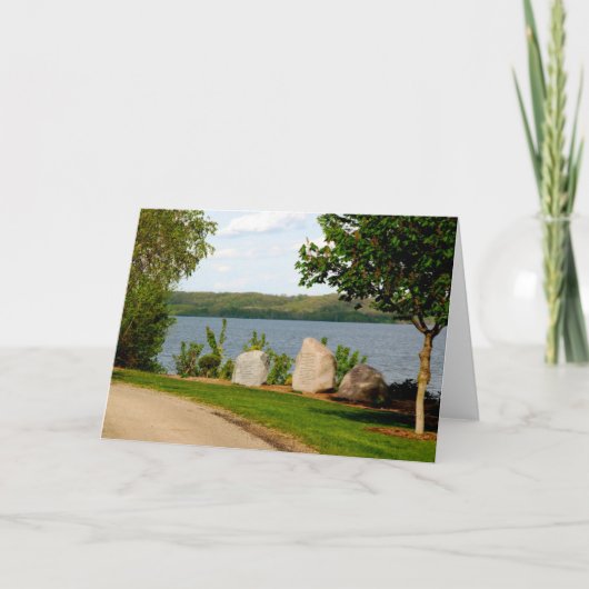 Dan Fogelberg-Gedenkstätte zur Frühjahrskarte Karte (Vorderseite)