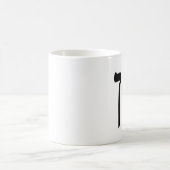Dan - hebräische Block-Beschriftung Kaffeetasse (Mittel)