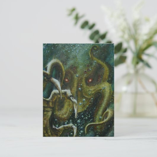 Dan Henk Cthulhu Postkarte (Stehend Vorderseite)