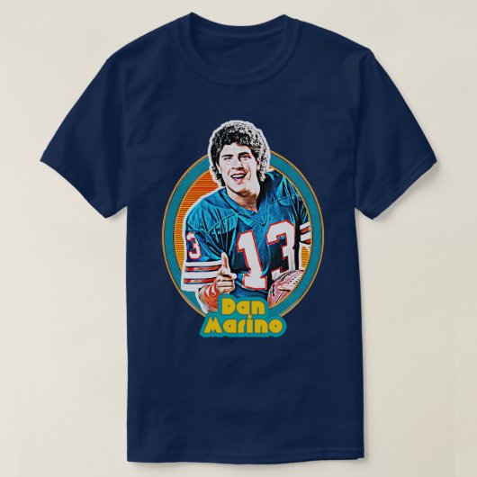 Dan Marino Retro 80er Fan Design T-Shirt (Design vorne)