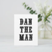 Dan the Man Postkarte (Stehend Vorderseite)