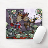 Dan und Ben gegen. Einige Zombies Mousepad (Mit Mouse)