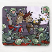 Dan und Ben gegen. Einige Zombies Mousepad (Vorne)