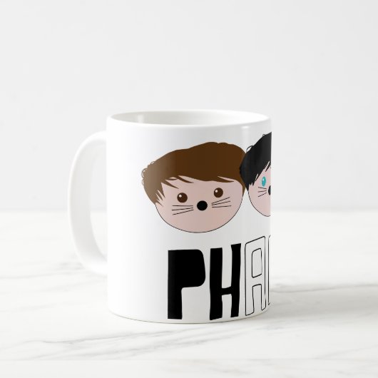 Dan- und PhilPhan Kunst Kaffeetasse (Vorderseite Links)