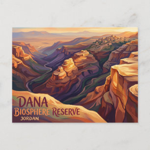 Dana-Biosphärenreservat Jordanien Postkarte