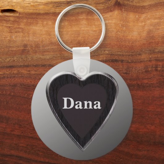 Dana Heart Keychain von 369MyName Schlüsselanhänger (Vorderseite)