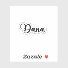 Dana Name - Handgeschriebene Kalligrafie Aufkleber