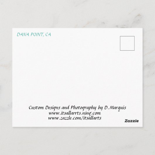 DANA POINT 4 #4 Postkarte (Rückseite)
