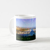 Dana Point, CA (Impressionismus) Kaffeetasse (Vorderseite Links)