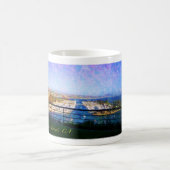 Dana Point, CA (Impressionismus) Kaffeetasse (Mittel)