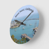 Dana Point California Runde Wanduhr (Winkel)