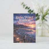 Dana Point Hafen USA Postkarte (Stehend Vorderseite)