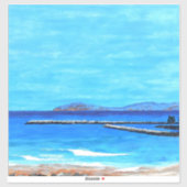 Dana Point Hafenmalerei Aufkleber (Blatt)