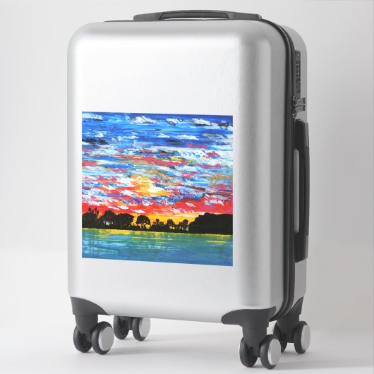 DANA POINT HARBOR farbenfroh Aufkleber (Koffer)