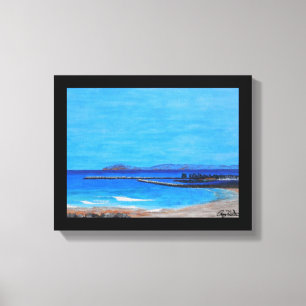 Dana Point Harbour unterzeichnet Leinwanddruck