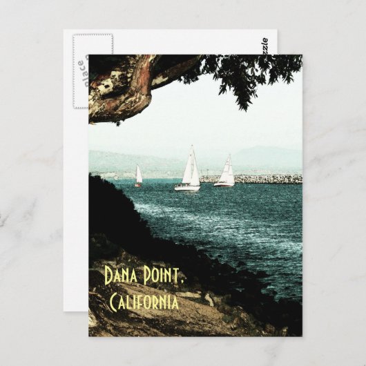 Dana Point, Kalifornien Postkarte (Vorne/Hinten)