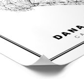 Dana Point Map Poster (Ecke)