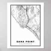 Dana Point Map Poster (Vorne)