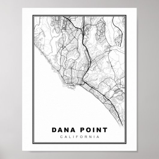 Dana Point Map Poster (Vorne)