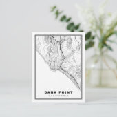 Dana Point Map Postkarte (Stehend Vorderseite)