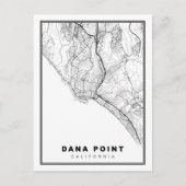 Dana Point Map Postkarte (Vorderseite)