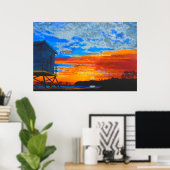 Dana Point Morgenmalerei Poster (Heimbüro)