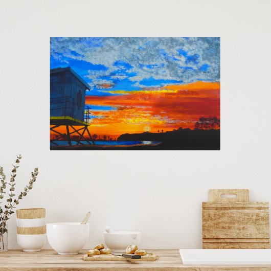 Dana Point Morgenmalerei Poster (Küche)